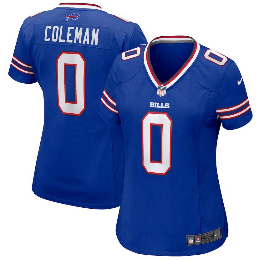 Women Buffalo Bills Keon Coleman Nike blue Game Jersey->customized mlb jersey->Custom Jersey